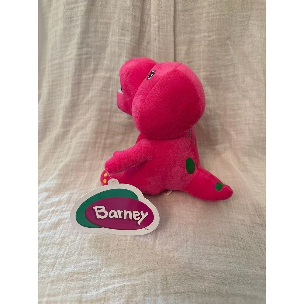 Barney plush stuffed animal dinosaur pink green kids teens collectible 2000's